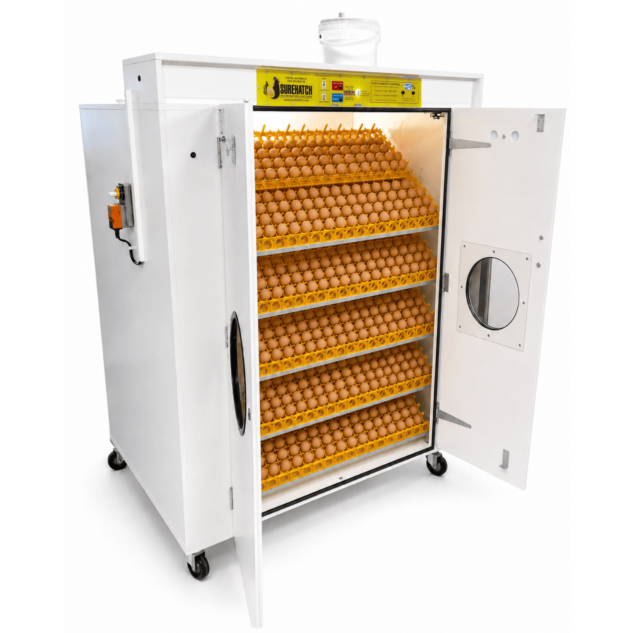 QSH 　ブリキ 電動 　【HEN LAYING EGGS 】　動作品 Surehatch® 2160 Egg Automatic Setter Incubator – Surehatch