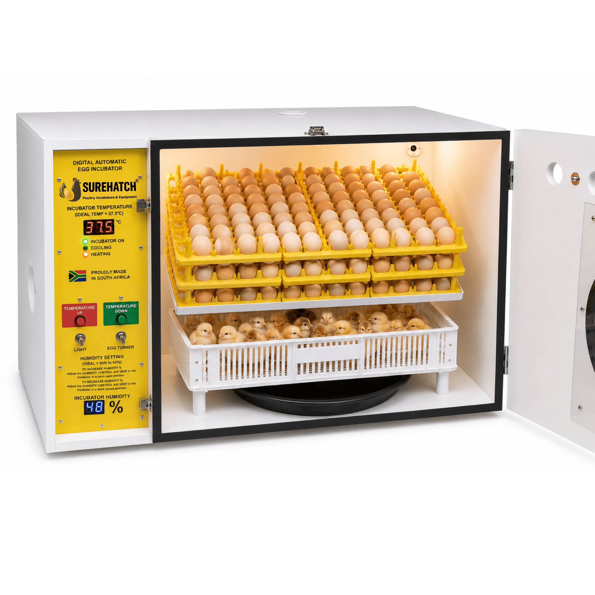 370 Egg Homesteader Incubator - Surehatch Auto Digital Egg Incubator