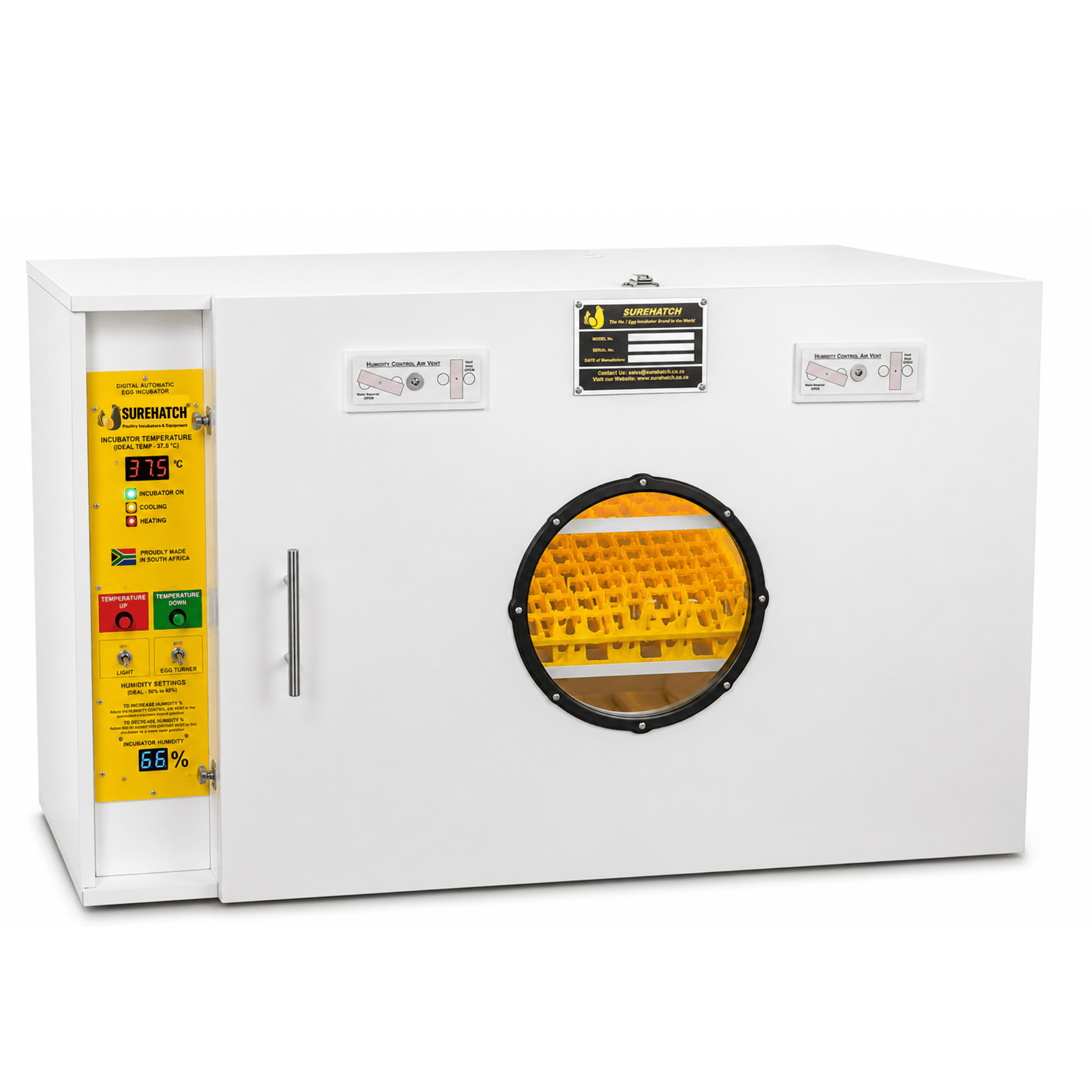 SH680 Automatic Digital Egg Incubator and Hatcher for 680 eggs - Surehatch Incubators
