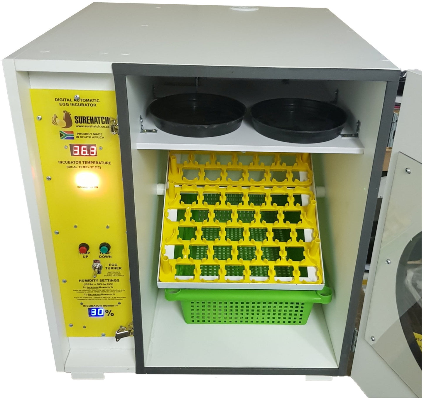 60 Egg Incubator and Hatcher - Fully Automatic Digital SH60 MiniHatch - Surehatch Incubators