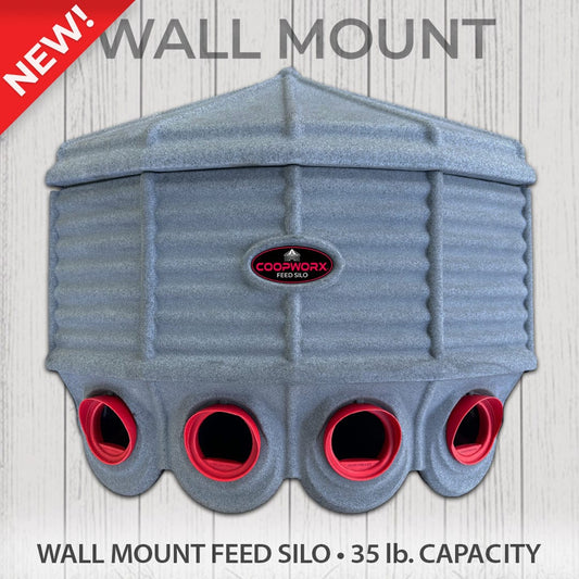 Wall Mount Feed Silo - Surehatch Incubators