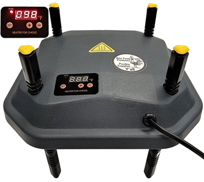 10"x10" Chick Brooder Heating Plate 13-Watts Digital Heat Temperature Adjustable - Surehatch Incubators