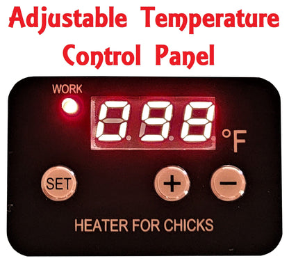 10"x10" Chick Brooder Heating Plate 13-Watts Digital Heat Temperature Adjustable - Surehatch Incubators