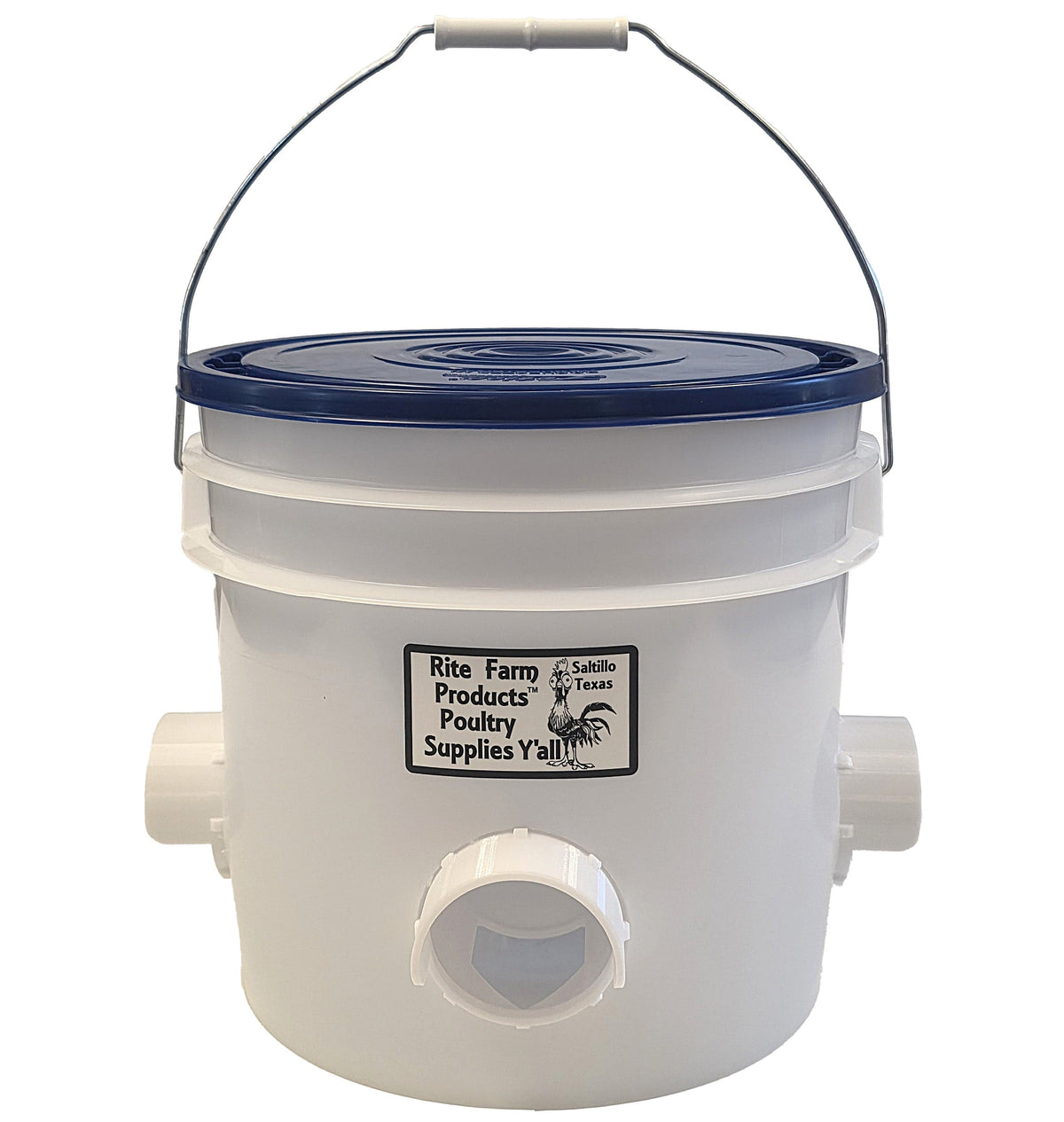Made In the USA 22 Pound Capacity Automatic Chicken Feeder 4 Port Poultry Feeder - Surehatch Incubators