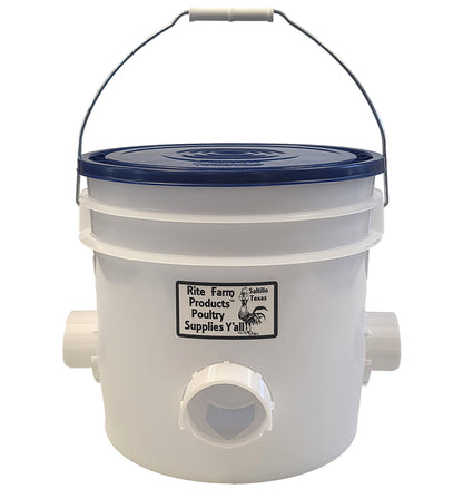 Made In the USA 22 Pound Capacity Automatic Chicken Feeder 4 Port Poultry Feeder - Surehatch Incubators