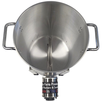 COMBO Rite Farm Products Pro USA Quail Plucker & 4 Gallon 120 Volt, 1,000-Watt Quail Scalder - Surehatch Incubators