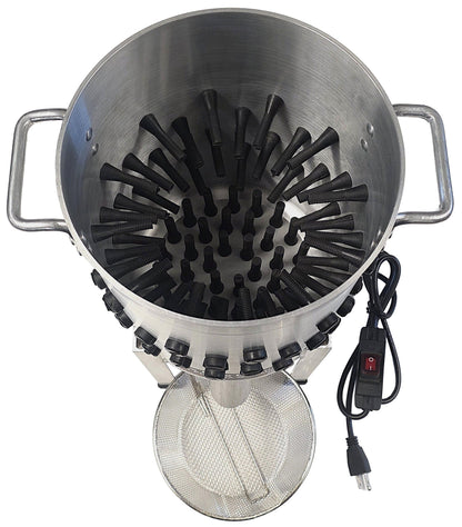 COMBO Rite Farm Products Pro USA Quail Plucker & 4 Gallon 120 Volt, 1,000-Watt Quail Scalder - Surehatch Incubators
