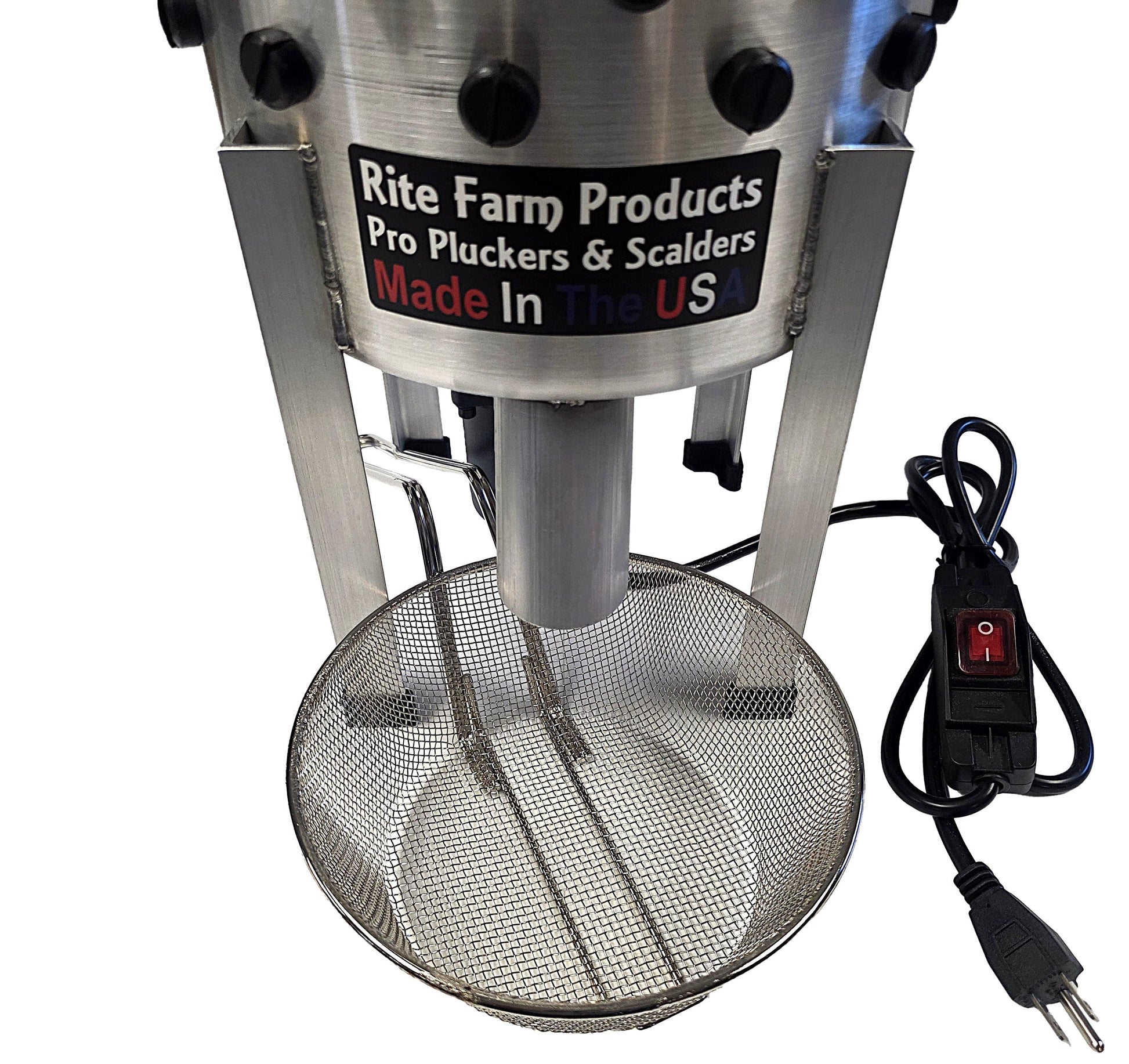 COMBO Rite Farm Products Pro USA Quail Plucker & 4 Gallon 120 Volt, 1,000-Watt Quail Scalder - Surehatch Incubators