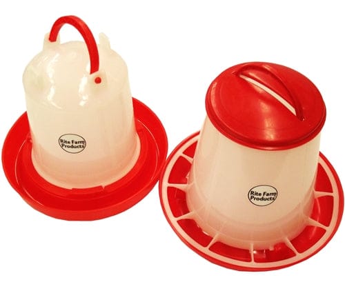 Rite Farm Products Poultry Feeders & or Waterers 4 Sizes Available for Chickens Chicks - Surehatch Incubators