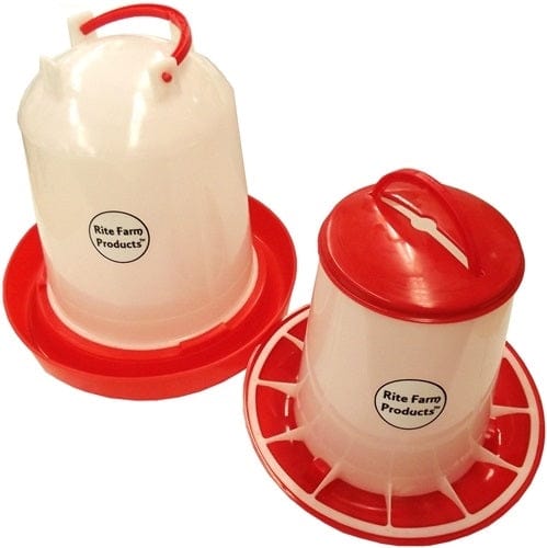 Rite Farm Products Poultry Feeders & or Waterers 4 Sizes Available for Chickens Chicks - Surehatch Incubators