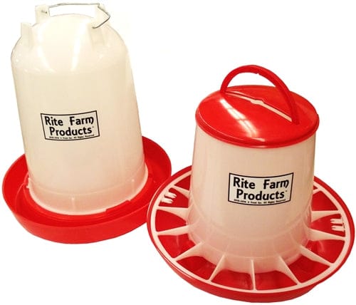 Rite Farm Products Poultry Feeders & or Waterers 4 Sizes Available for Chickens Chicks - Surehatch Incubators