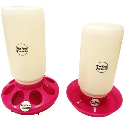 Rite Farm Products Chick Feeder & Waterer with Jars Poultry Chicken - Surehatch Incubators