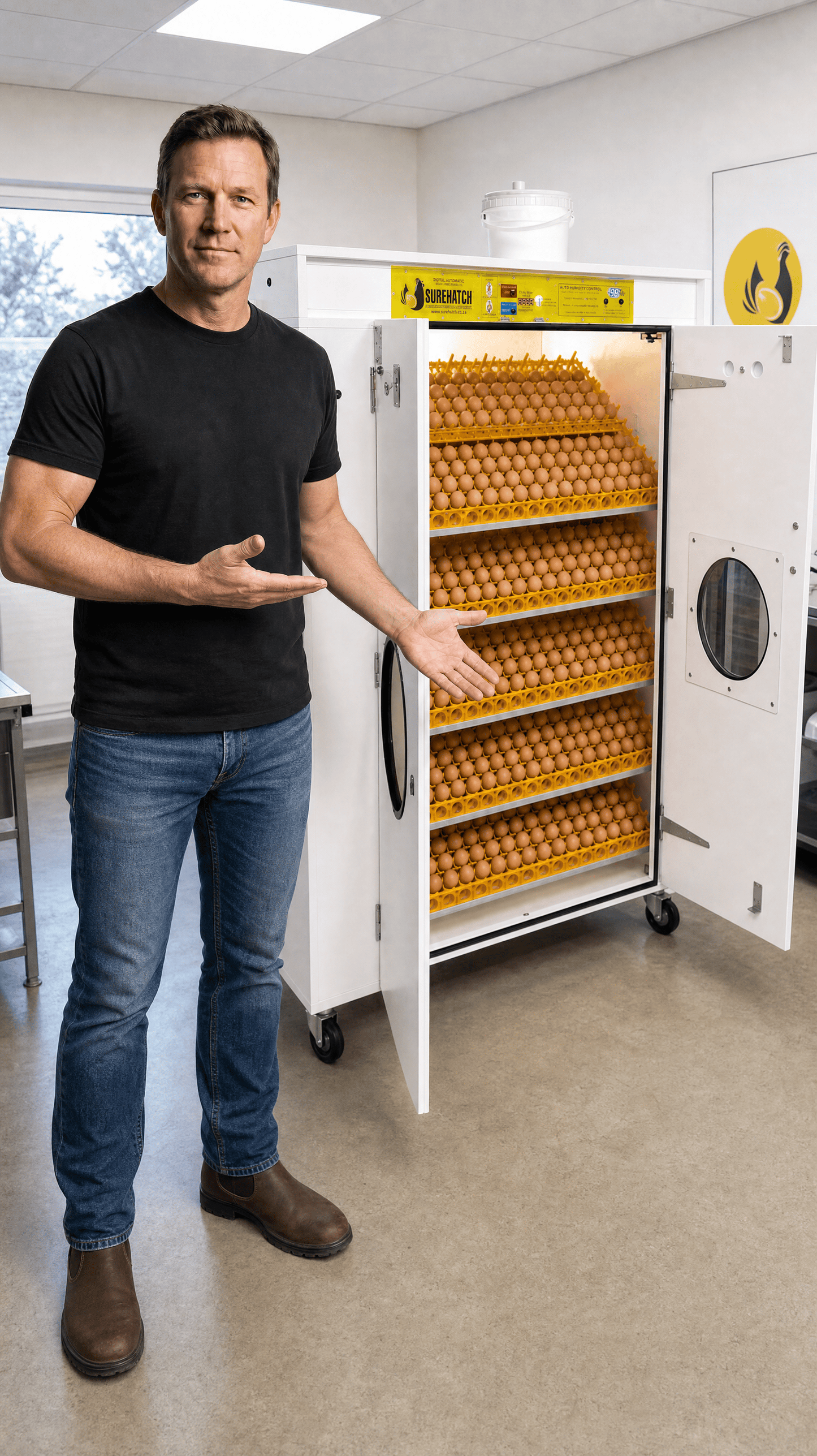 Surehatch® 2160 Egg Automatic Setter Incubator - Surehatch Incubators