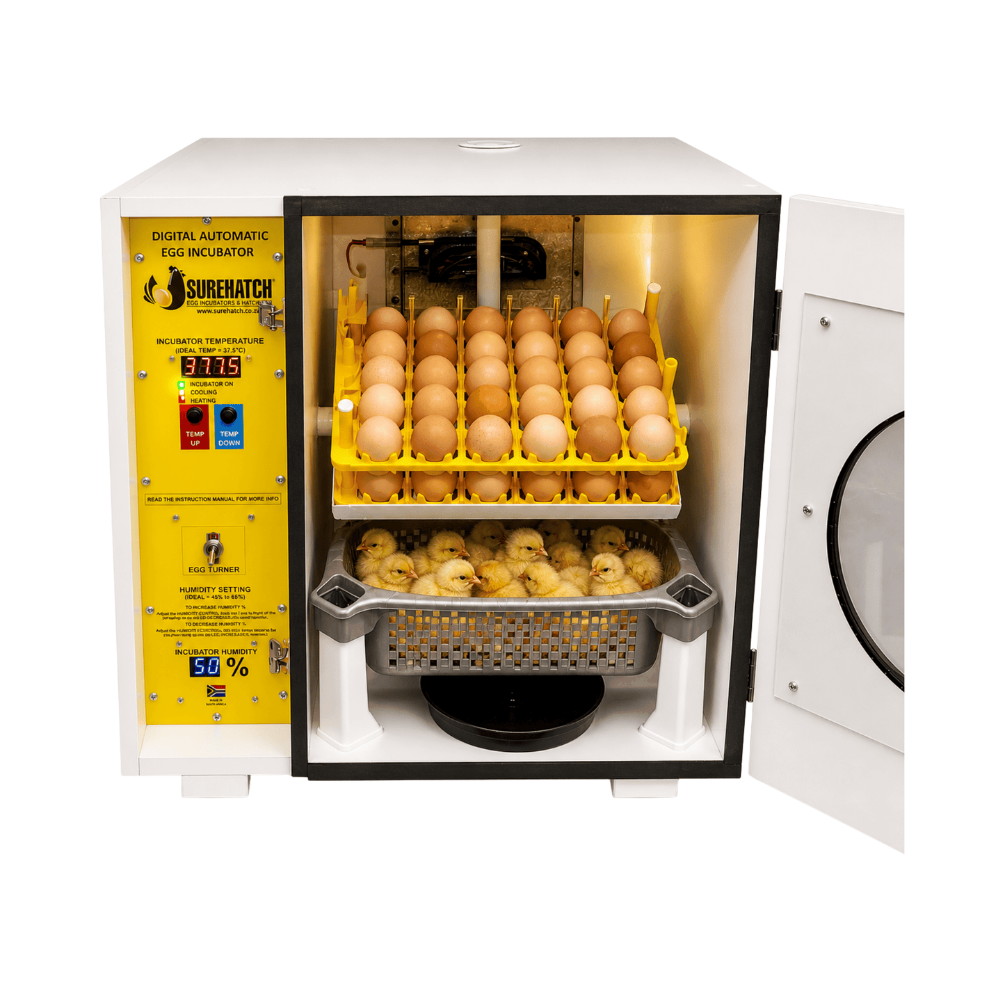 60 Egg Incubator and Hatcher - Fully Automatic Digital Surehatch SH60 - Surehatch Incubators