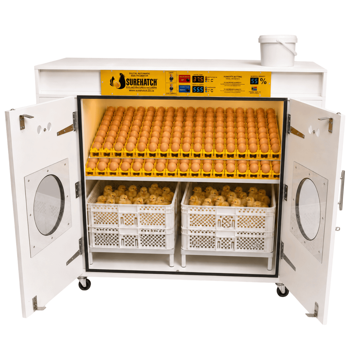 1000 Egg Incubator and Hatcher - Fully Automatic Digital Surehatch