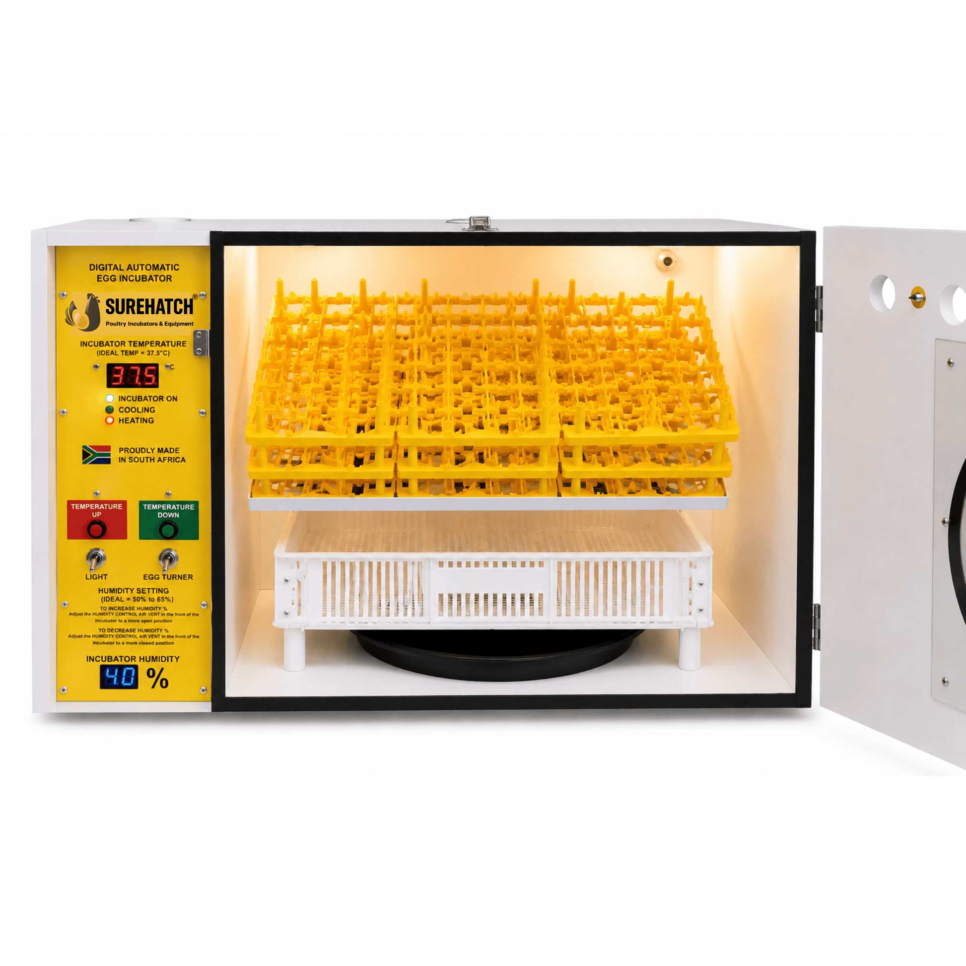 370 Egg Homesteader Incubator - Surehatch Auto Digital Egg Incubator - Surehatch Incubators