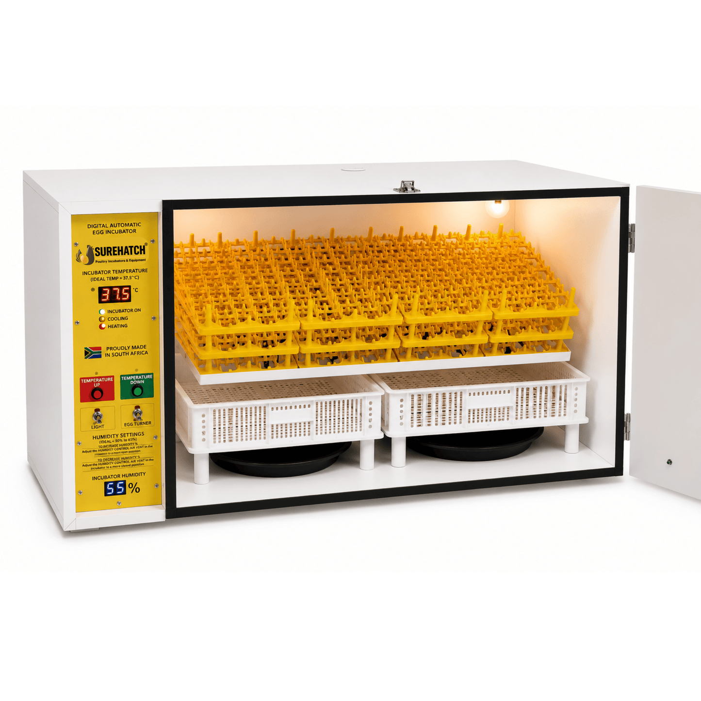 Surehatch® SH560 Automatic Digital Egg Incubator and Hatcher for 560 eggs - Surehatch Incubators