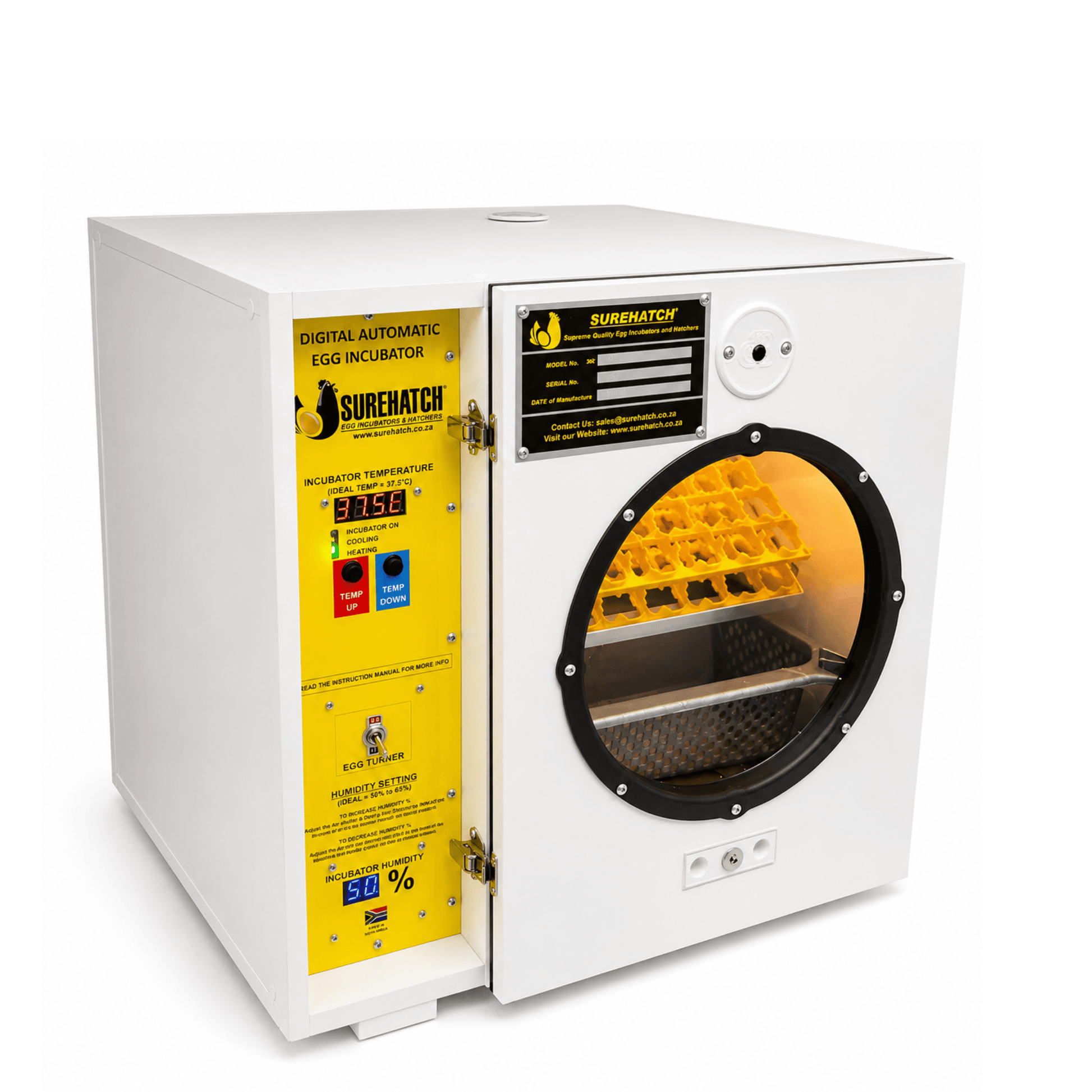 60 Egg Incubator and Hatcher - Fully Automatic Digital Surehatch SH60 - Surehatch Incubators