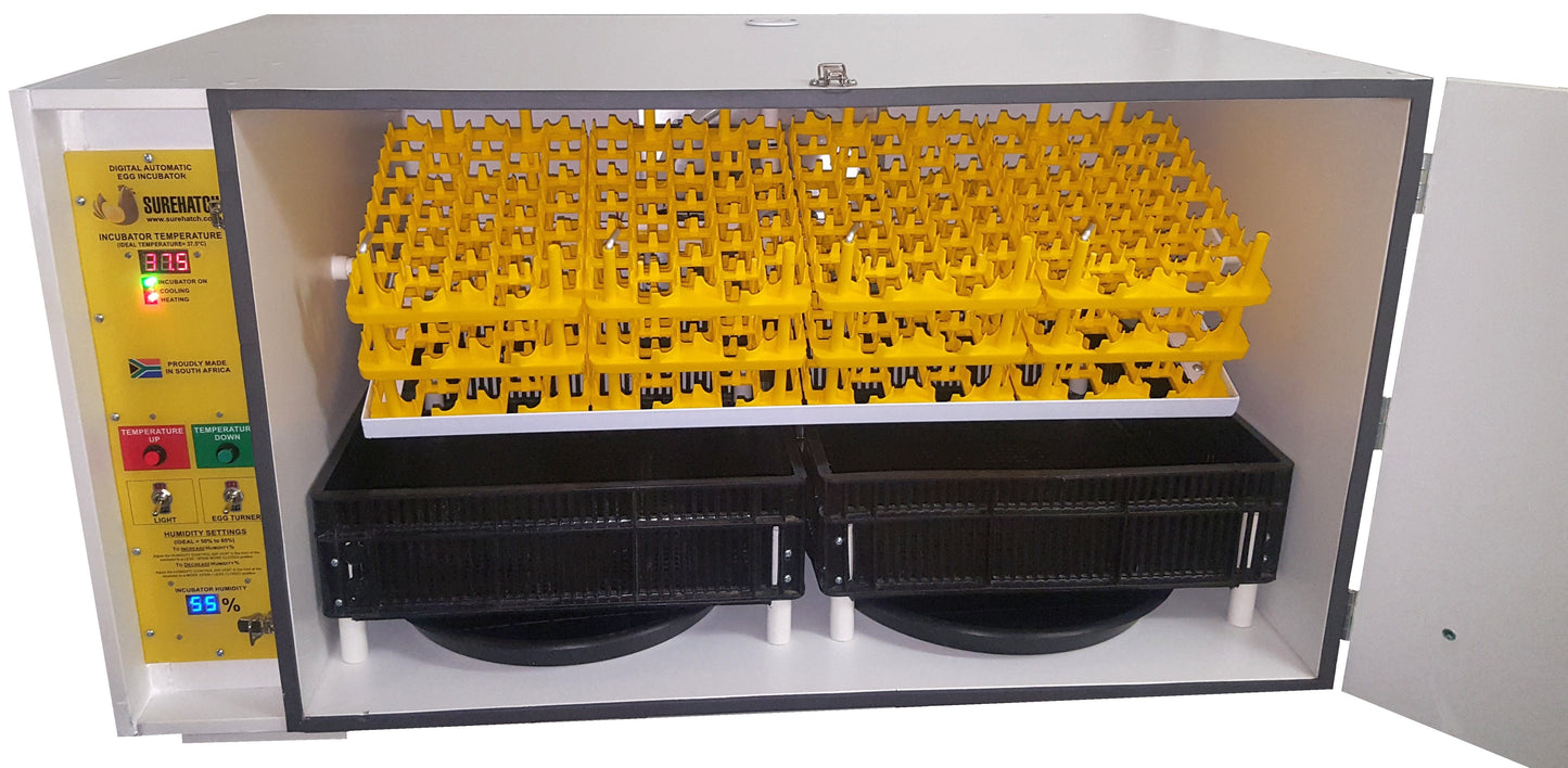 SH560 Automatic Digital Egg Incubator and Hatcher for 560 eggs - Surehatch Incubators